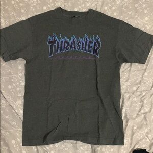 Thrasher Gray Short Sleeve Tee